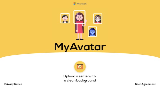Screenshot of Microsoft Avatar