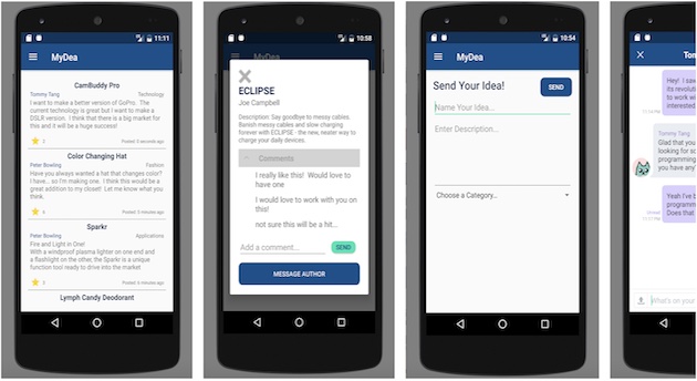 Screenshot of MyDea